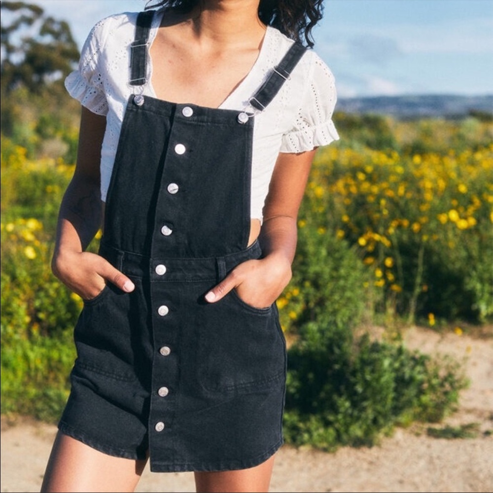 PacSun Black Overalls Dress